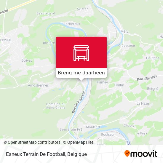 Esneux Terrain De Football kaart