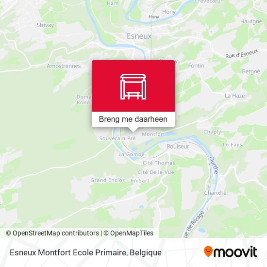 Esneux Montfort Ecole Primaire kaart