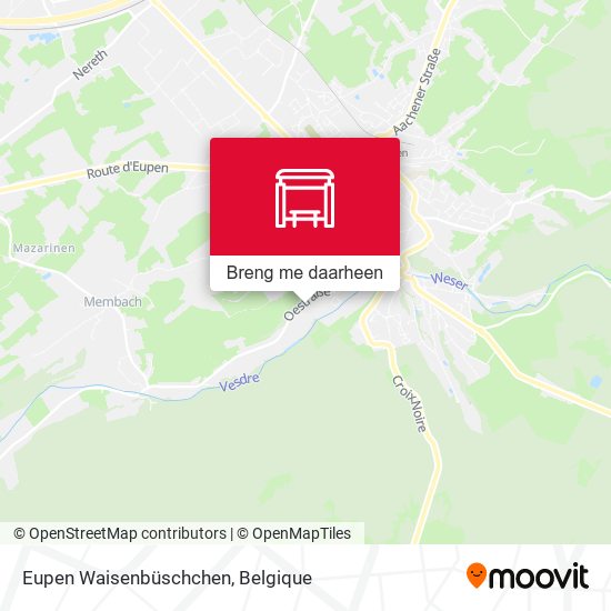 Eupen Waisenbüschchen kaart