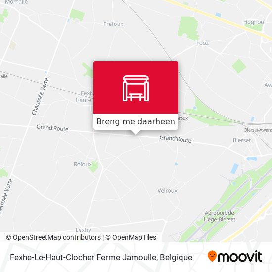 Fexhe-Le-Haut-Clocher Ferme Jamoulle kaart