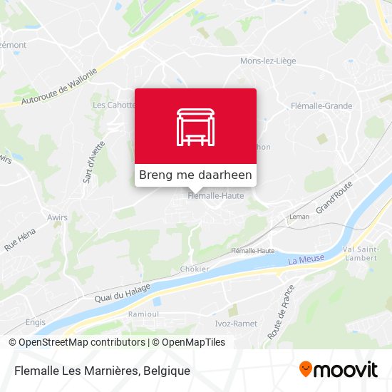 Flemalle Les Marnières kaart