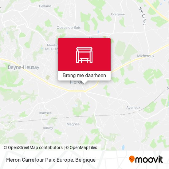 Fleron Carrefour Paix-Europe kaart