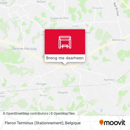 Fleron Terminus (Stationnement) kaart