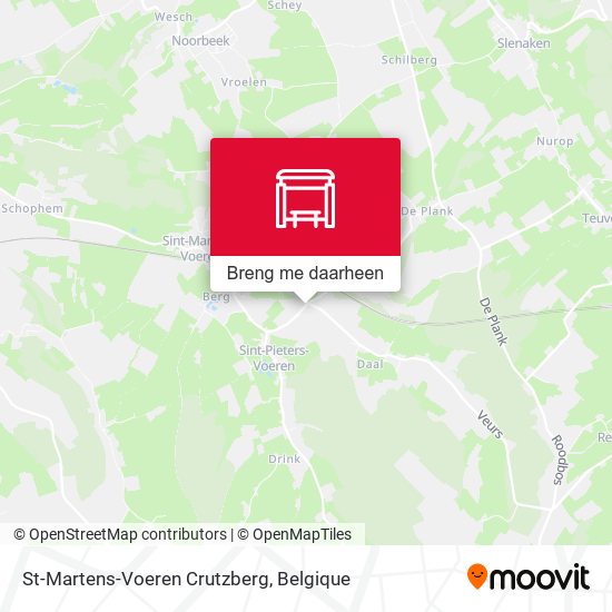 St-Martens-Voeren Crutzberg kaart