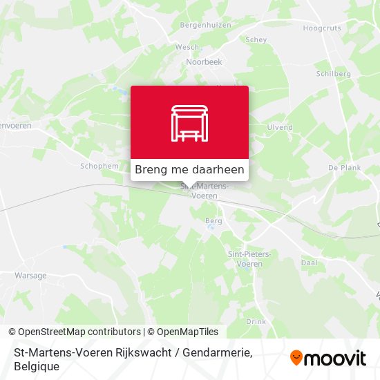 St-Martens-Voeren Rijkswacht / Gendarmerie kaart