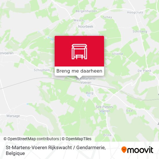 St-Martens-Voeren Rijkswacht / Gendarmerie kaart