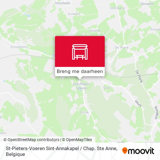 St-Pieters-Voeren Sint-Annakapel / Chap. Ste Anne kaart