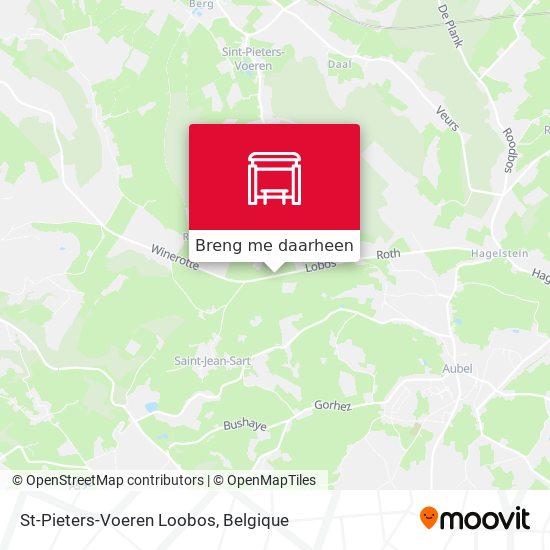 St-Pieters-Voeren Loobos kaart