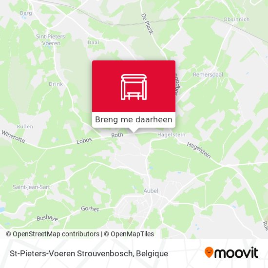 St-Pieters-Voeren Strouvenbosch kaart
