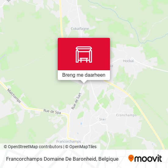 Francorchamps Domaine De Baronheid kaart