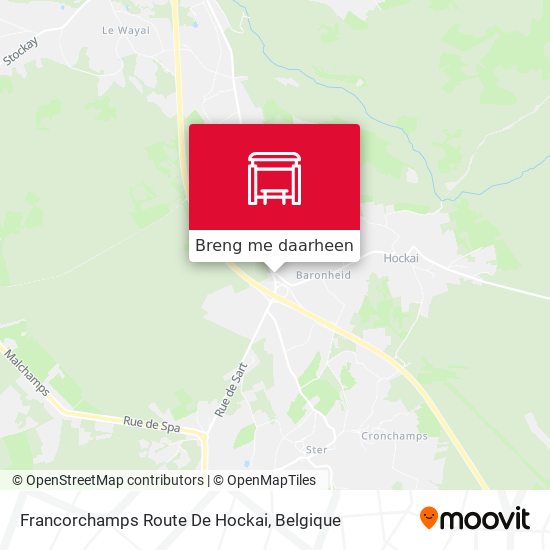 Francorchamps Route De Hockai kaart