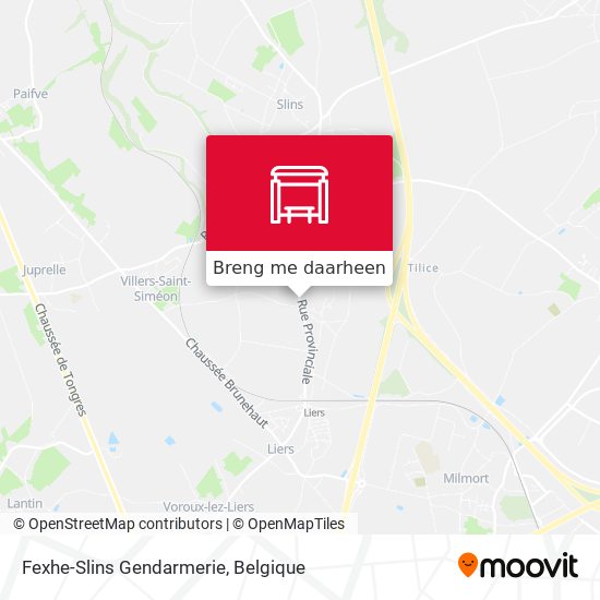 Fexhe-Slins Gendarmerie kaart