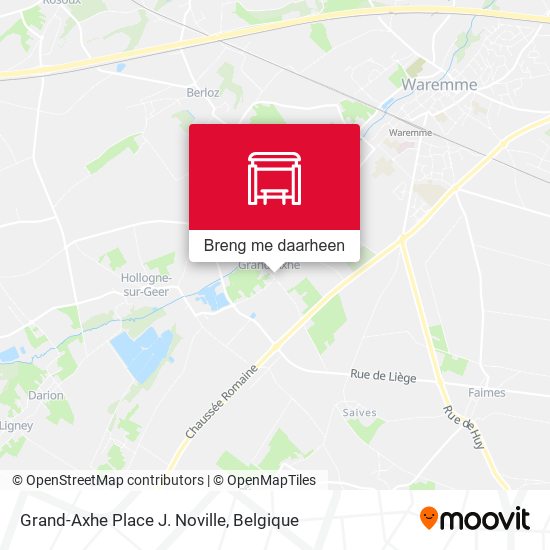 Grand-Axhe Place J. Noville kaart