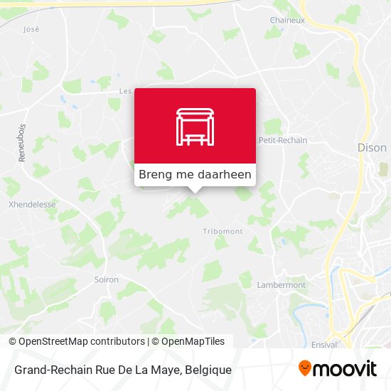 Grand-Rechain Rue De La Maye kaart