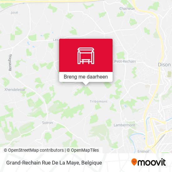 Grand-Rechain Rue De La Maye kaart