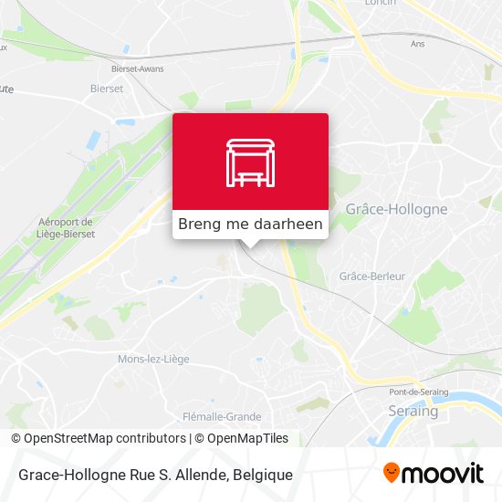 Grace-Hollogne Rue S. Allende kaart