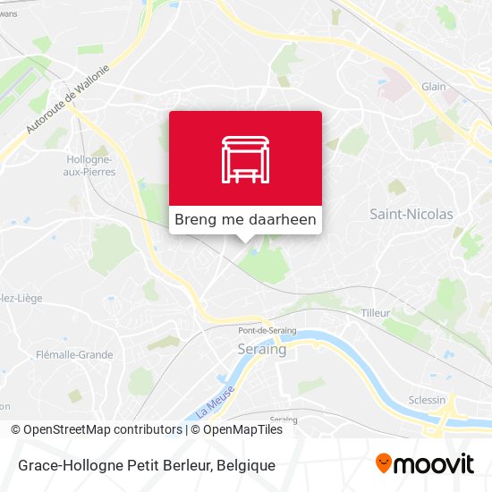 Grace-Hollogne Petit Berleur kaart