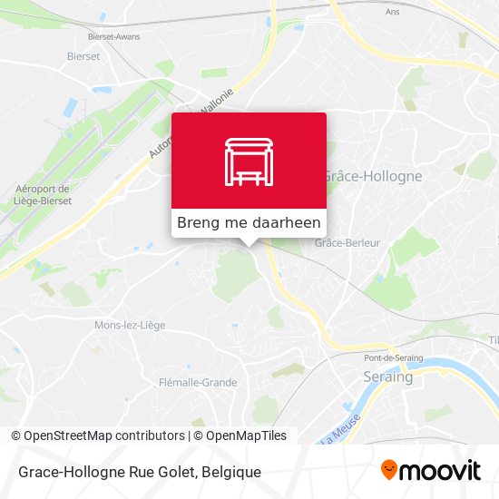 Grace-Hollogne Rue Golet kaart