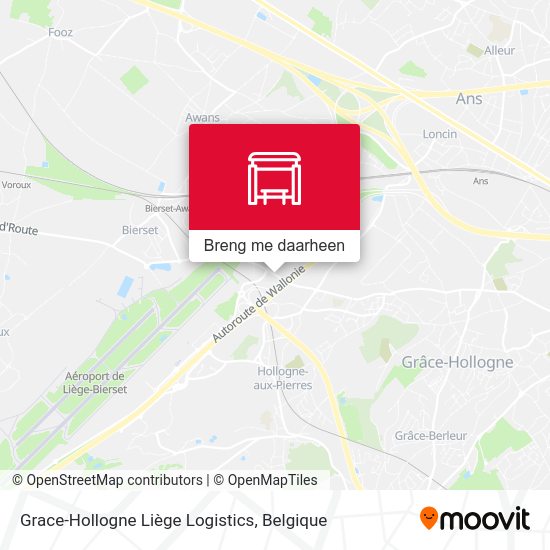 Grace-Hollogne Liège Logistics kaart