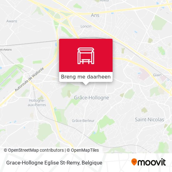 Grace-Hollogne Eglise St-Remy kaart