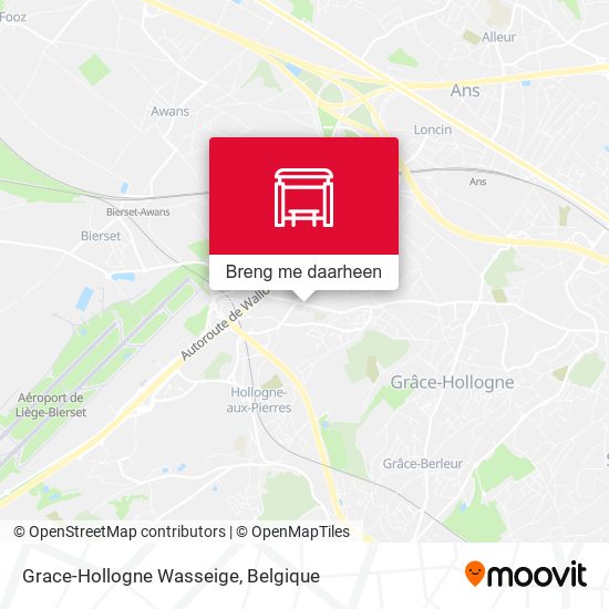 Grace-Hollogne Wasseige kaart