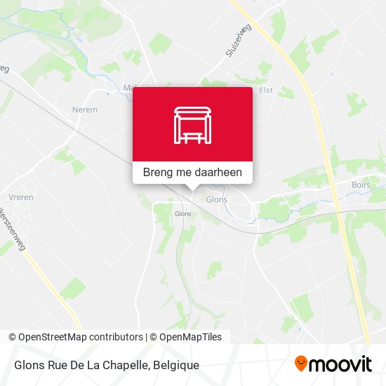 Glons Rue De La Chapelle kaart