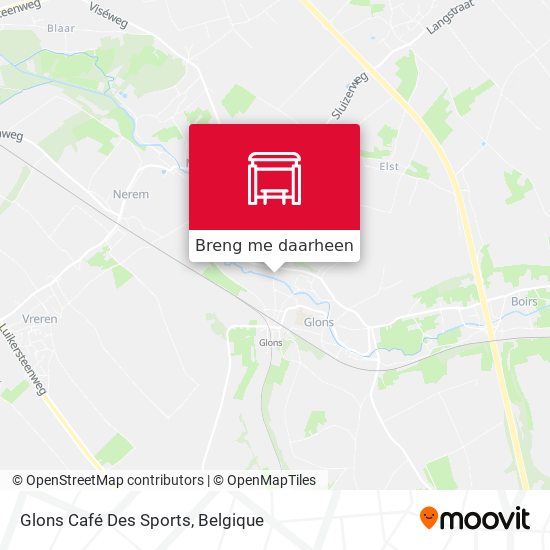 Glons Café Des Sports kaart
