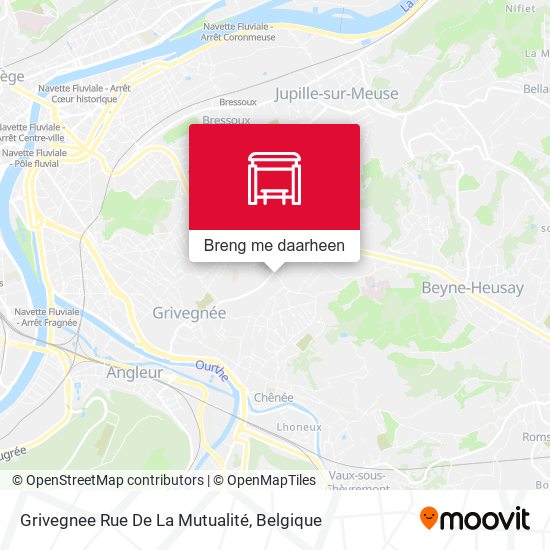 Grivegnee Rue De La Mutualité kaart