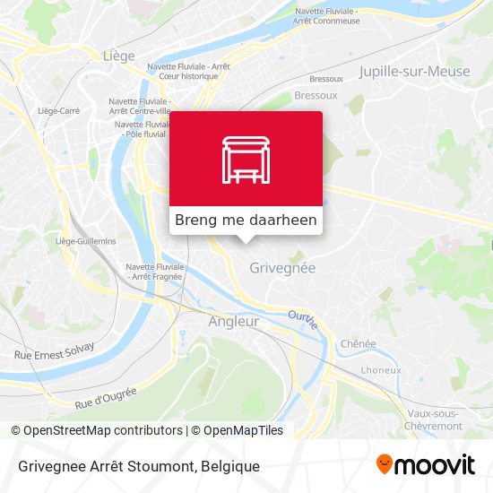 Grivegnee Arrêt Stoumont kaart