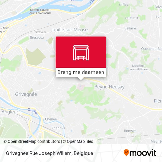 Grivegnee Rue Joseph Willem kaart