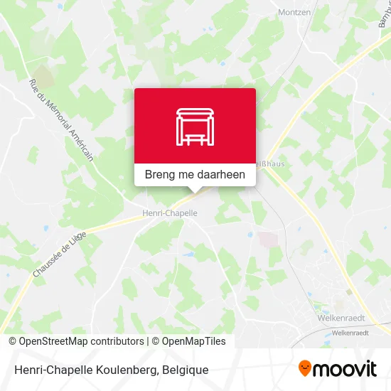 Henri-Chapelle Koulenberg kaart