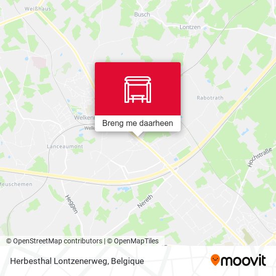 Herbesthal Lontzenerweg kaart