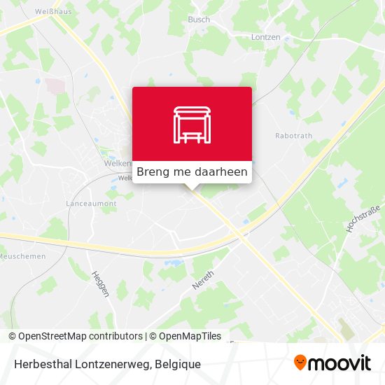 Herbesthal Lontzenerweg kaart