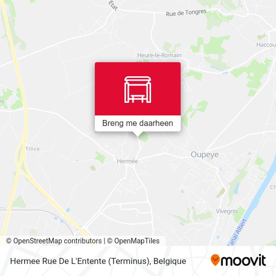 Hermee Rue De L'Entente (Terminus) kaart