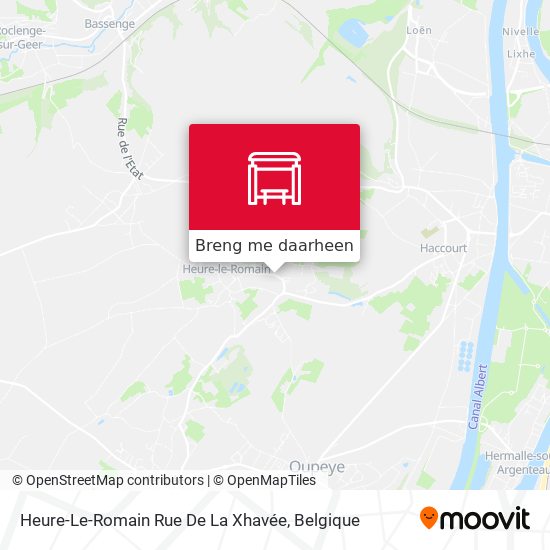 Heure-Le-Romain Rue De La Xhavée kaart
