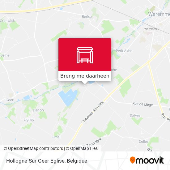 Hollogne-Sur-Geer Eglise kaart