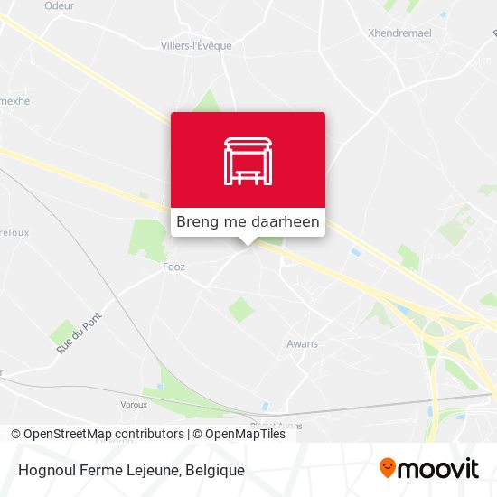 Hognoul Ferme Lejeune kaart
