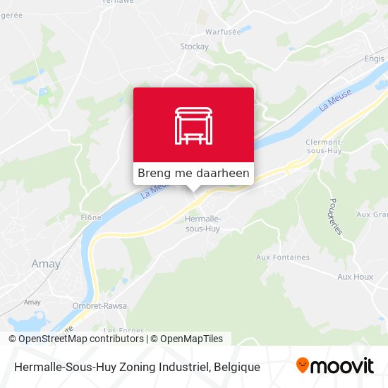 Hermalle-Sous-Huy Zoning Industriel kaart