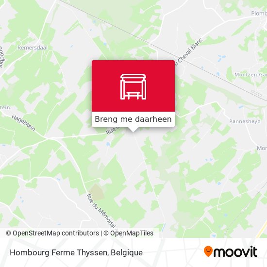 Hombourg Ferme Thyssen kaart