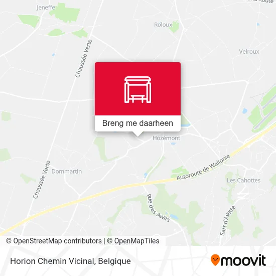 Horion Chemin Vicinal kaart