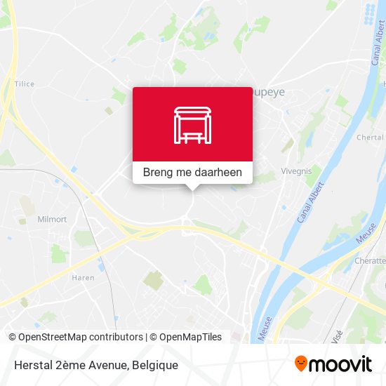 Herstal 2ème Avenue kaart