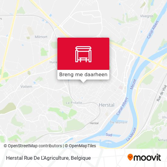 Herstal Rue De L'Agriculture kaart