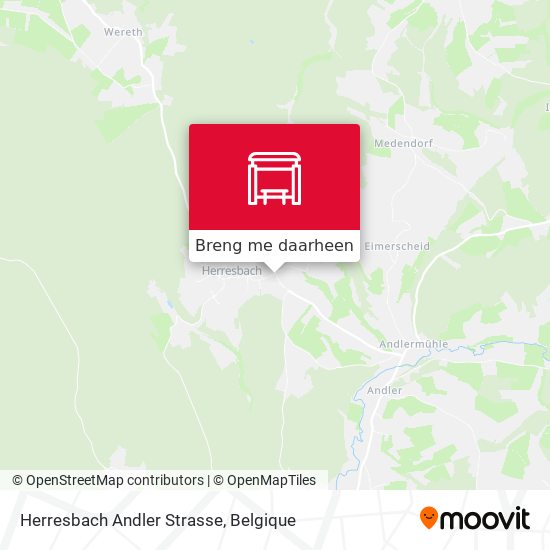 Herresbach Andler Strasse kaart