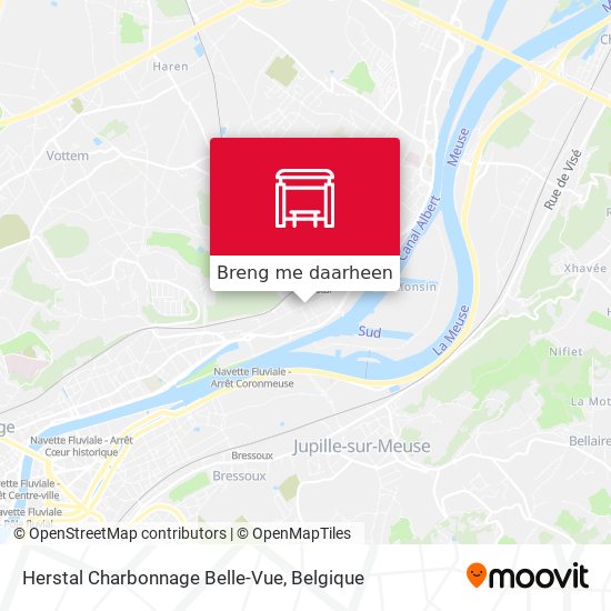 Herstal Charbonnage Belle-Vue kaart