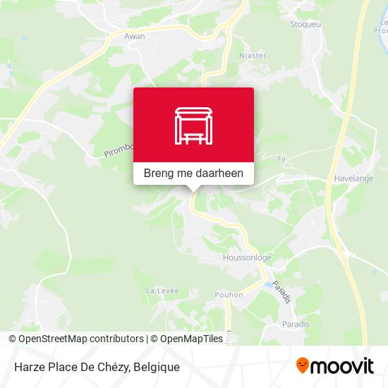 Harze Place De Chézy kaart
