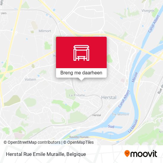 Herstal Rue Emile Muraille kaart