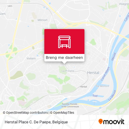 Herstal Place C. De Paepe kaart