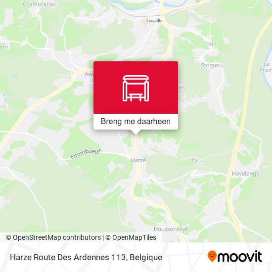 Harze Route Des Ardennes 113 kaart