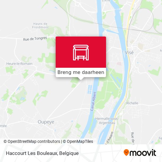 Haccourt Les Bouleaux kaart