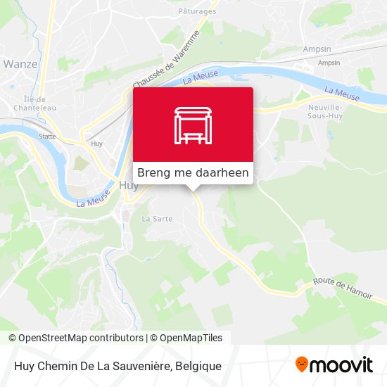 Huy Chemin De La Sauvenière kaart